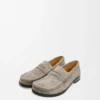 Campo Loafer aus gebürstetem Wildleder in Khaki-Grün