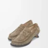 Campo Loafer aus gebürstetem Wildleder in Khaki-Grün
