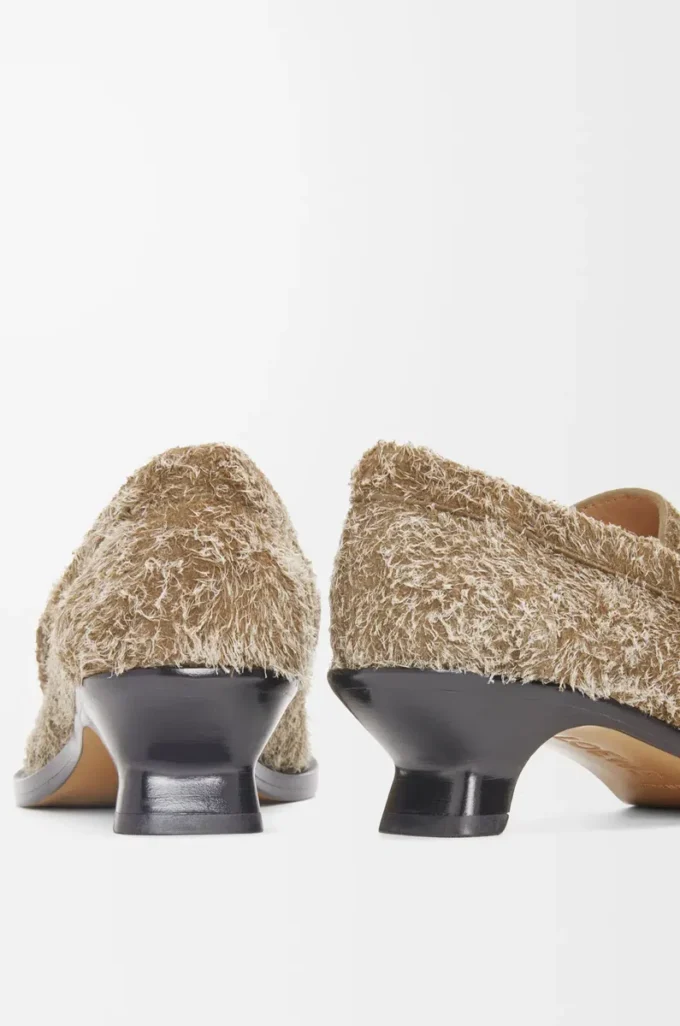 Campo Loafer aus gebürstetem Wildleder in Khaki-Grün