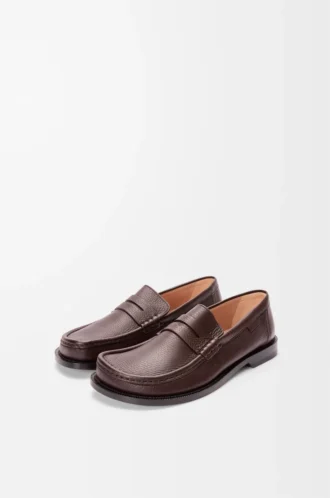 Campo Loafer aus Hirschleder in Oxblood
