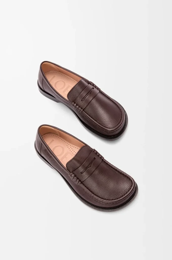 Campo Loafer aus Hirschleder in Oxblood