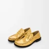 Campo Loafer aus metallischem Kalbsleder in Gold