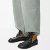 Campo Loafer-Stiefelette aus Kalbsleder und Kalbswildleder Schwarz/Schokolade