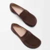 Campo Slipper aus Wildkalbsleder Dunkelbraun