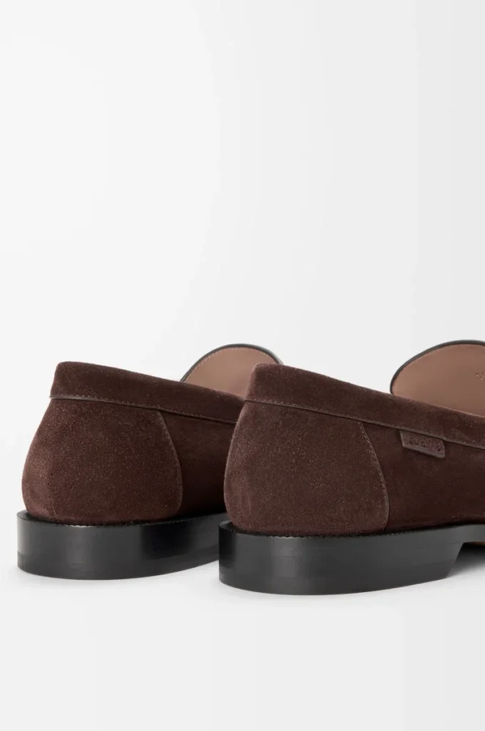 Campo Slipper aus Wildkalbsleder Dunkelbraun