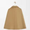 Cape-Jacke aus Baumwolle in Beige
