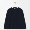 Cape-Sweatshirt aus Baumwollmischung Mitternachtsblau