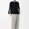 Cape-Sweatshirt aus Baumwollmischung Mitternachtsblau