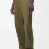 Cargohose aus Baumwolle in Khaki-Grün