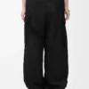 Cargohose aus Baumwolle und Seide Schwarz