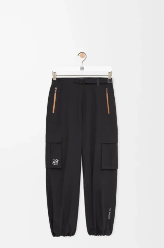 Cargohose aus technischem Shell-Material Schwarz