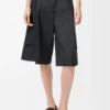Cargoshorts aus Wolle Dunkelgrau