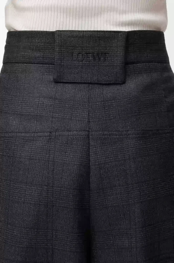 Cargoshorts aus Wolle Dunkelgrau