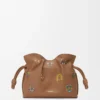 Cats Mini-Clutch Flamenco aus Nappakalbsleder Mokka