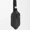 Convertible Sling aus klassischem Kalbsleder Schwarz