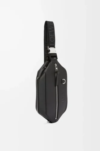Convertible Sling aus klassischem Kalbsleder Schwarz