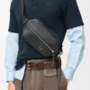 Convertible Sling aus klassischem Kalbsleder Schwarz