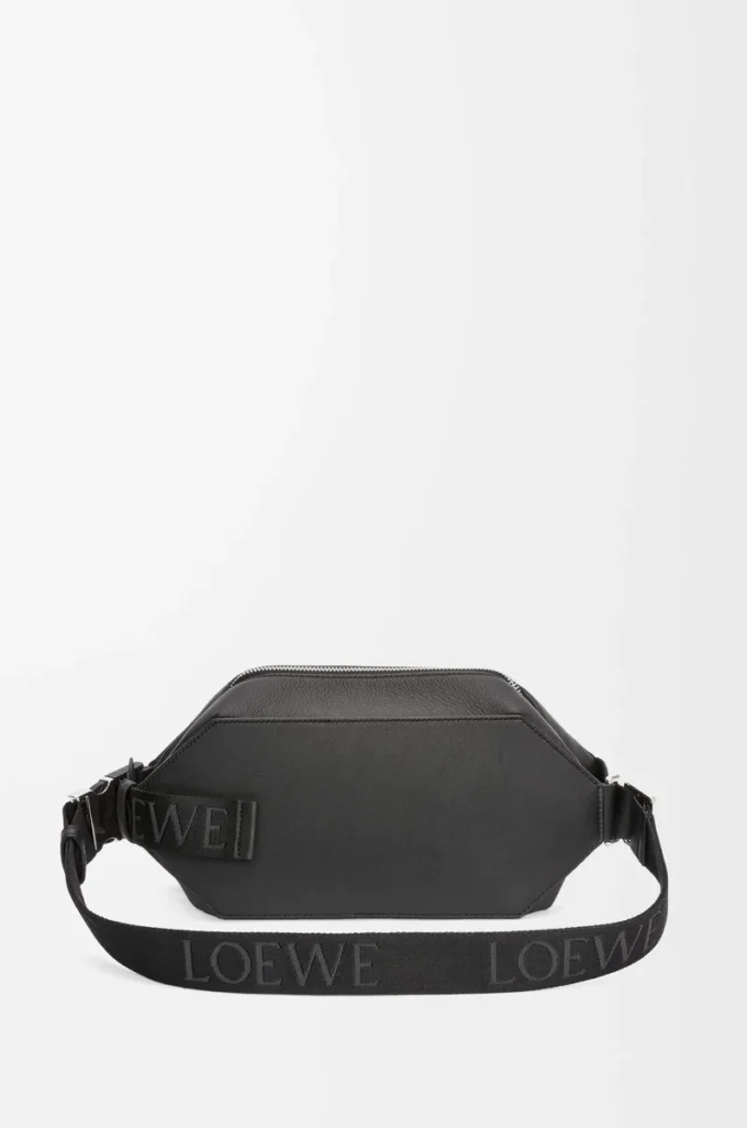 Convertible Sling aus klassischem Kalbsleder Schwarz
