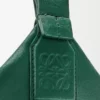 Cubi Crossbody-Tasche aus geschmeidigem, glattem Kalbsleder und Jacquard Evergreen