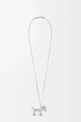 Dackel-Halskette Silber