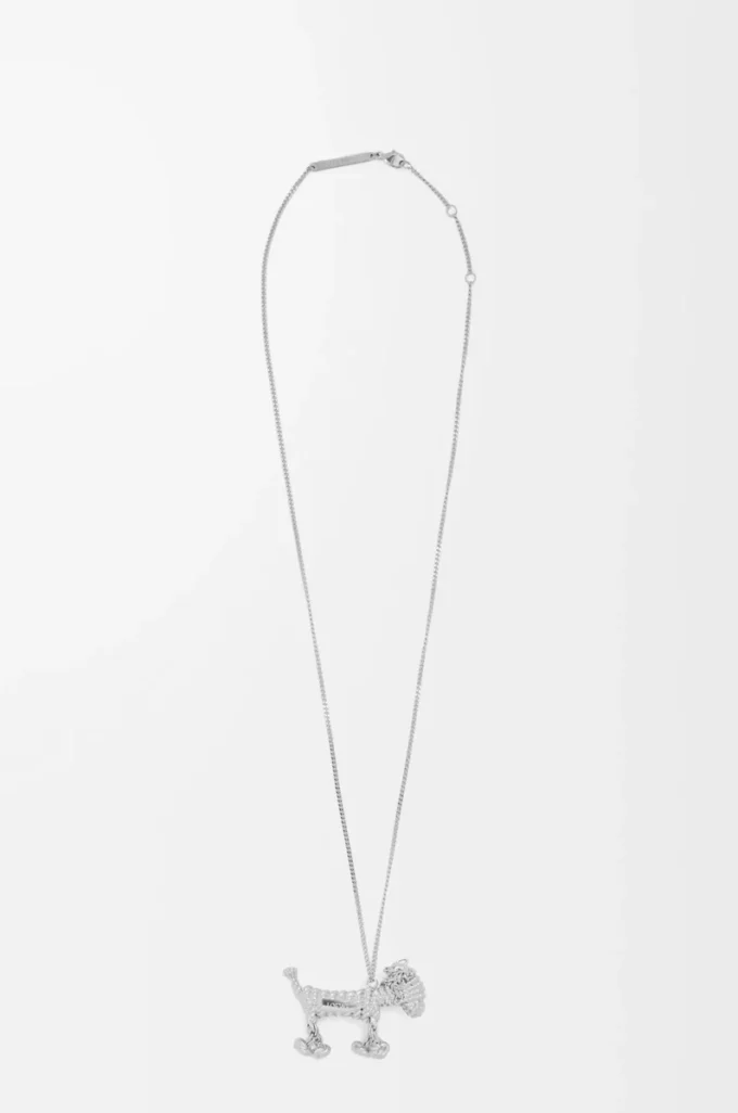 Dackel-Halskette Silber