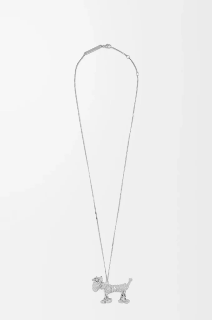 Dackel-Halskette Silber