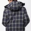 Daunenjacke aus Wolle in Dunkelblau