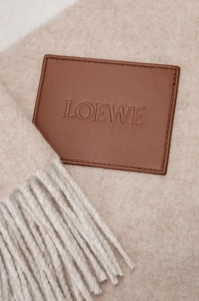Decke aus Wolle und Kaschmir Beige/Ecru