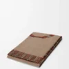 Decke aus Wolle und Kaschmir Beige/Orange