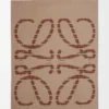 Decke aus Wolle und Kaschmir Beige/Orange