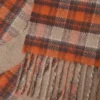Decke aus Wolle und Kaschmir Beige/Orange