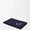Deep Sea Decke aus Kaschmir Navy/Multicolor