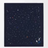 Deep Sea Decke aus Kaschmir Navy/Multicolor