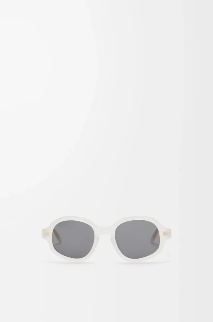 Delta Slim Sonnenbrille Milchig-elfenbeinfarben