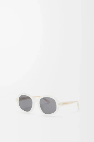Delta Slim Sonnenbrille Milchig-elfenbeinfarben