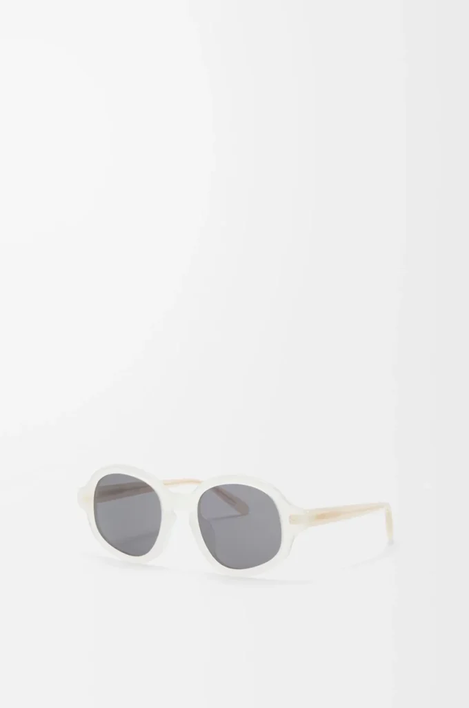 Delta Slim Sonnenbrille Milchig-elfenbeinfarben