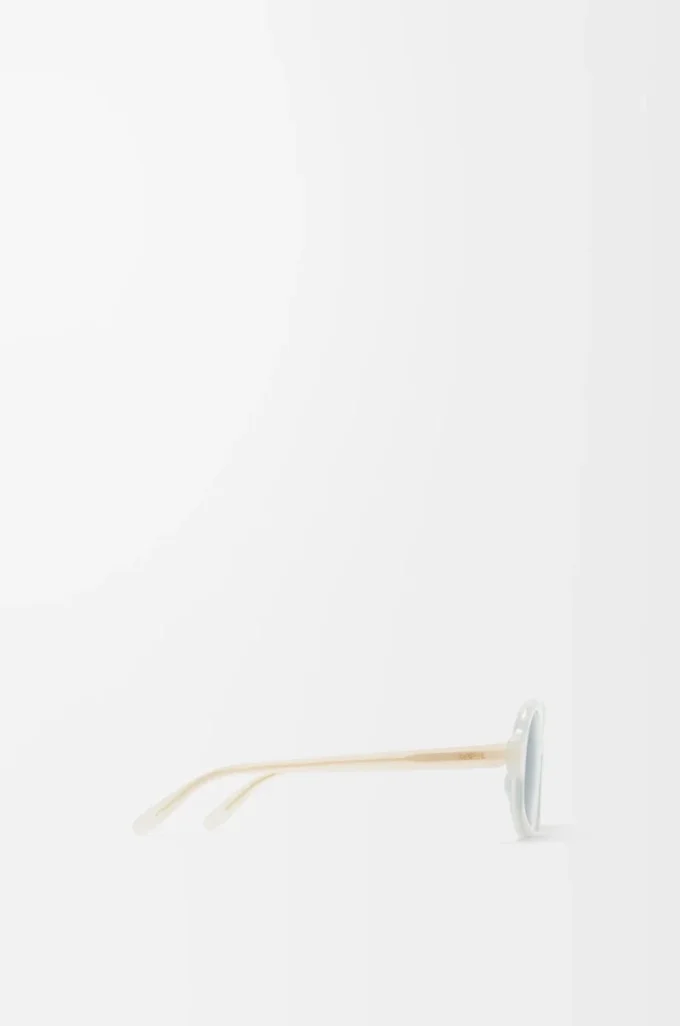 Delta Slim Sonnenbrille Milchig-elfenbeinfarben