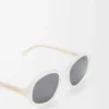 Delta Slim Sonnenbrille Milchig-elfenbeinfarben