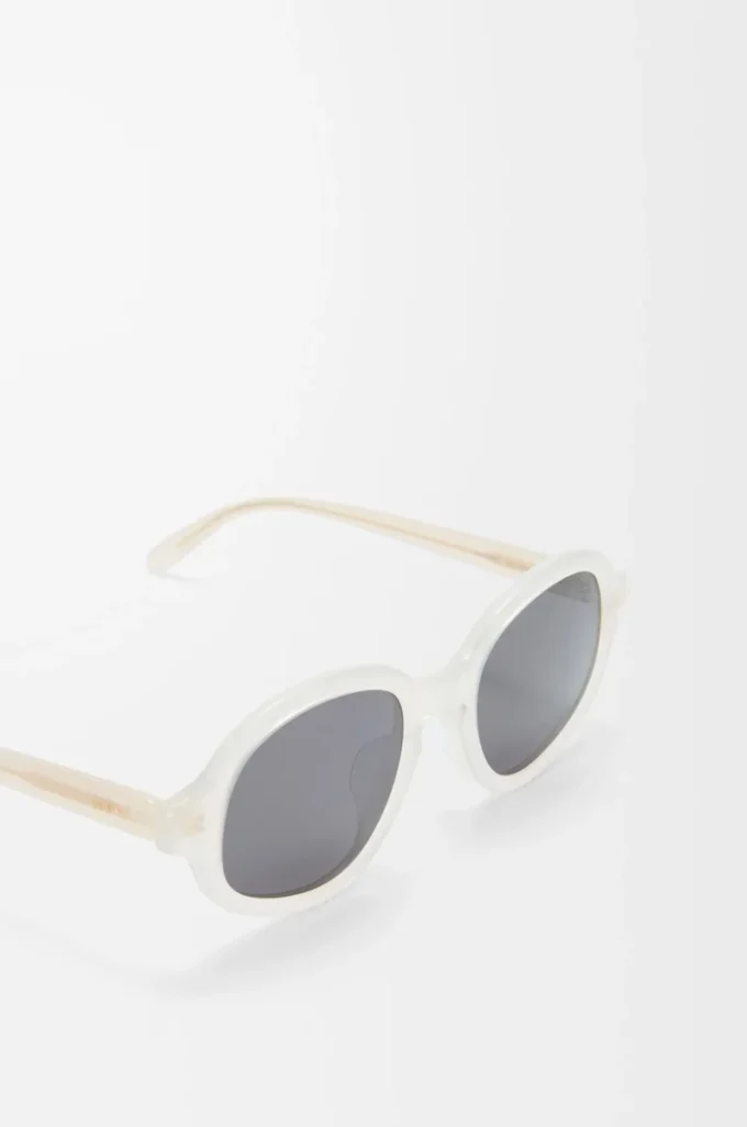 Delta Slim Sonnenbrille Milchig-elfenbeinfarben