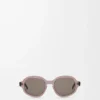 Delta Slim Sonnenbrille Transparent Brown