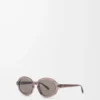 Delta Slim Sonnenbrille Transparent Brown