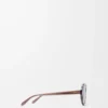 Delta Slim Sonnenbrille Transparent Brown