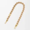 Donut-Kette aus Kalbsleder Silk Beige