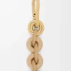 Donut-Kette aus Kalbsleder Silk Beige
