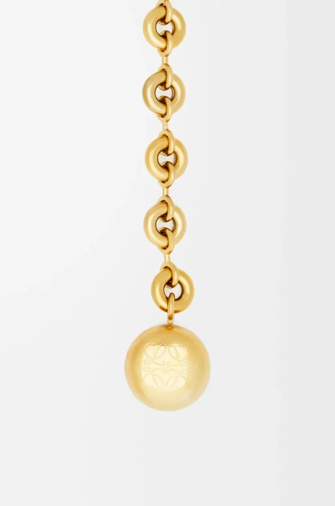 Donut-Kettengürtel aus Messing Gold