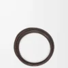 Doppelarmband aus klassischem Kalbsleder in Schwarz/Tan