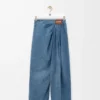 Drapierte Jeans aus Denim Indigo Blue