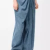 Drapierte Jeans aus Denim Indigo Blue