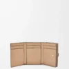 Dreifach gefaltete Brieftasche aus weichem genarbtem Kalbsleder in Toffee/Tan