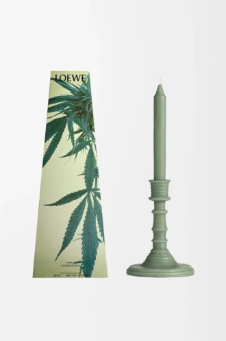Duftkerzenhalter mit Marihuana-Duft Dunkelgrün